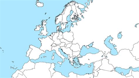 Cold War Europe Blank Quiz Game