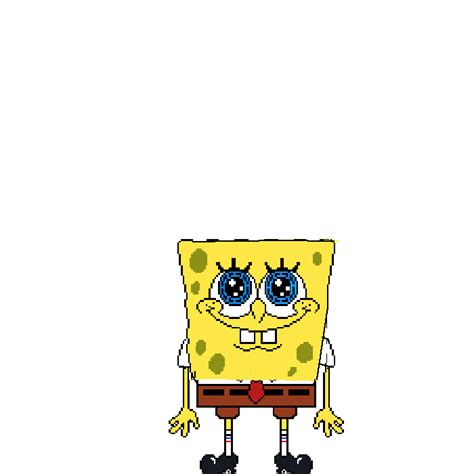 Pixilart Spongebob By Anishpixilart