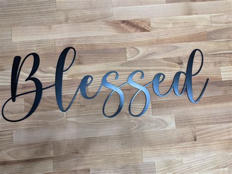 Blessed Metal Wall Art Etsy