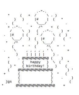 Enjoy our collection of ascii art, ascii tables and other interactive tools. Happy Birthday ASCII Text Art | Happy birthday art, Ascii art, Emoticons text