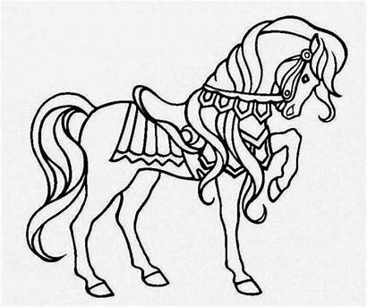 Horse Coloring Drawing Colour Wallpapers Doll