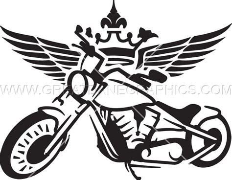 Motorcycle With Wings And Crown Svg Motorcycle With Wings And Etsy