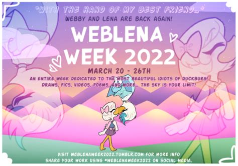 💖 Weblena Week 2022 💖 — These Are The Prompts For This Year Day 1