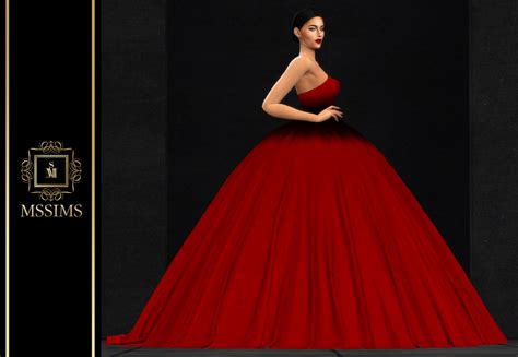 Mssims Poem Couture 2019 Mssims Sims 4 Dresses Sims 4 Mods