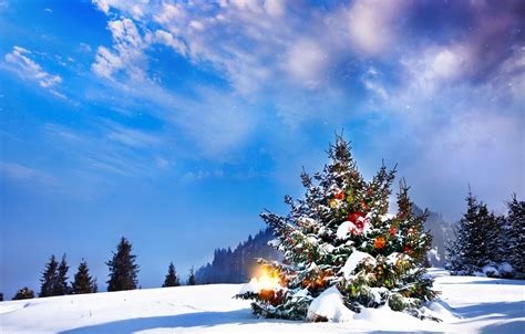 Christmas Landscape Wallpapers Wallpaper Cave