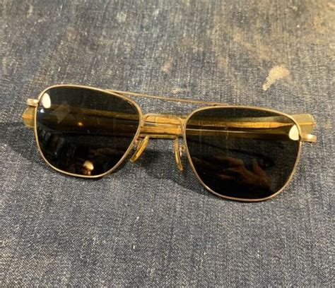 vintage american optical ao 1 10 12k gf gold aviator pilot sunglasses ebay