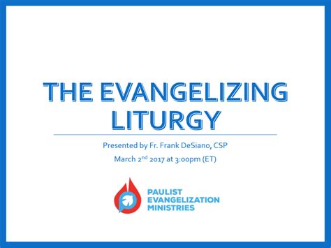 Evangelization Webinars Paulist Evangelization Ministriespaulist