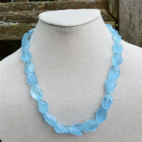 Aquamarine Necklace Becky Thatcher Designs