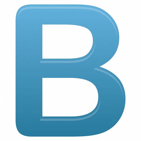 B Blue Letter Letters Icon Download On Iconfinder