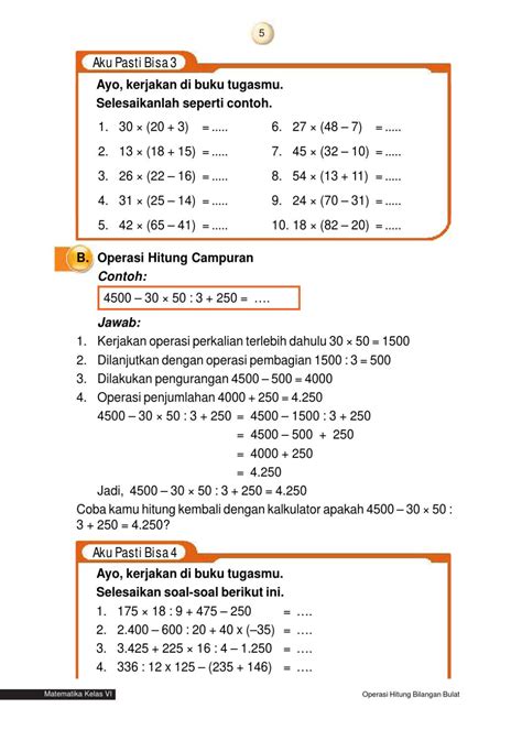 20 Soal Matematika Kelas 6 Bilangan Bulat Negatif Soal Jawaban
