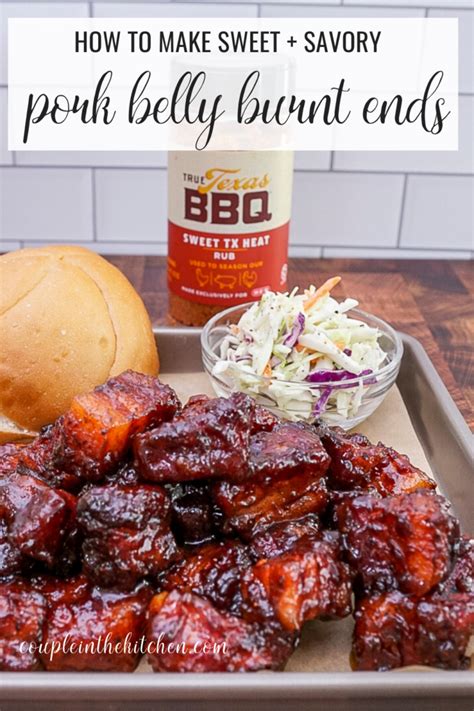 Simple Pork Belly Burnt Ends Recipe Couple In The Kitchen