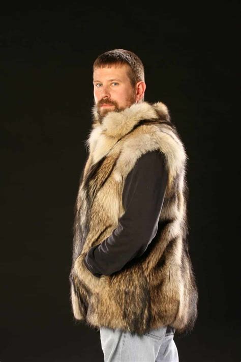 Prized Coyote Fur Vests With Their Distinctive Dark Streak And