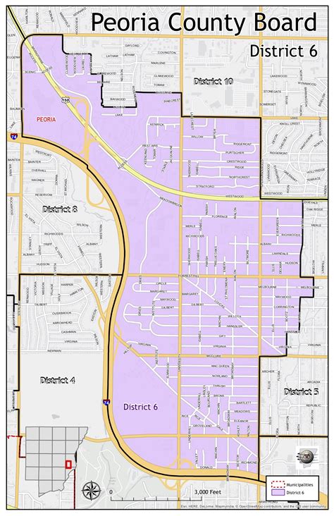 Peoria IL District Map
