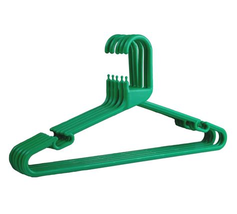 Green Plastic Suit Hanger Multi Purpose Strong Coat Hangers The