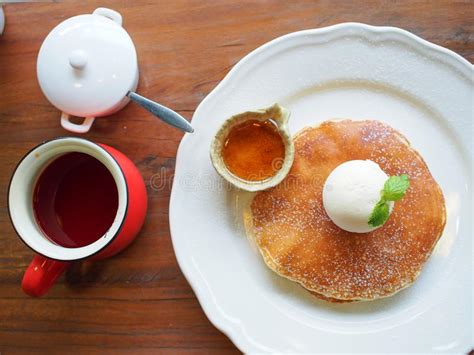 Pancakes In Honey Syrup Stock Image Image Of Food Treat 116950655