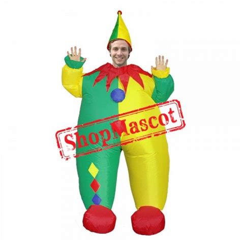 Inflatable Costume Blow Up Clown Costume Halloween Fun Suit Inflatable Costumes Clown