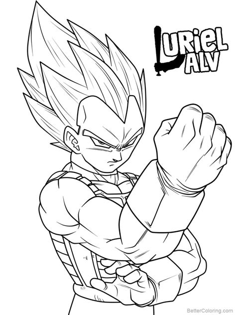 Vegeta Coloring Pages Limit Breaker By Urielalv Free