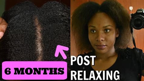 6 Months Post Relaxer Transitioning From Relaxed To Natural Hair Youtube