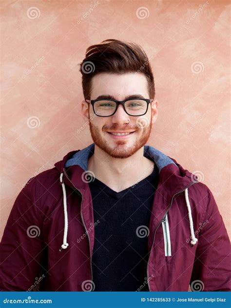 Cool Handsome Guy With Glasses Stock Image Image Of Person Adult 142285633