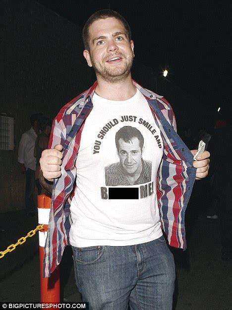 Jack Osbournes Cheeky T Shirt Tribute To Mel Gibsons