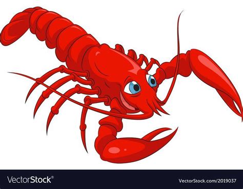Lobster Royalty Free Vector Image Vectorstock Character Design