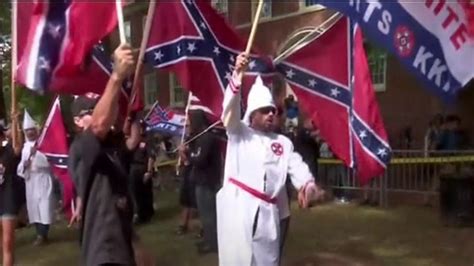 Kkk Rally In Virginia Leads To Rival Protests And Clashes Bbc News