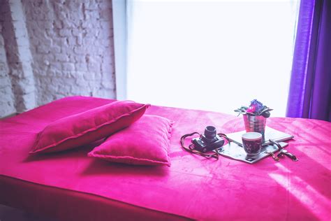 Free Images Camera Morning Purple Interior Red Color Loft Furniture Room Pink Sofa