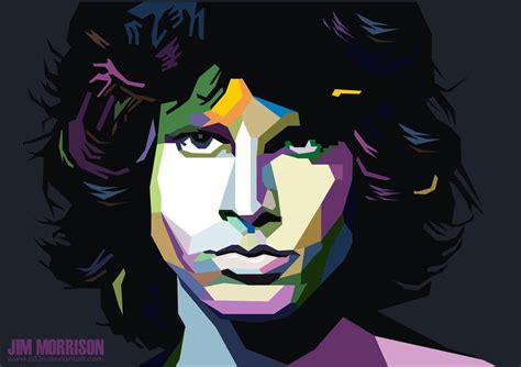 Jim Morrison In Wpap By P32n On Deviantart Jasper Johns Arte Do Rock
