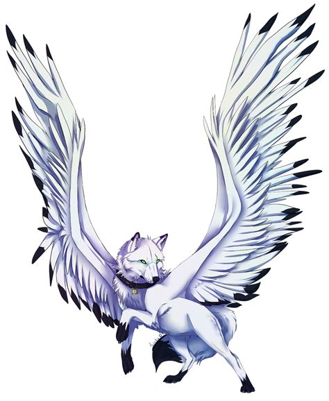 Pc Protect By Aviaku On Deviantart Anime Wolf Drawing Fantasy Wolf Wolf With Wings