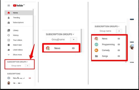 How To Manage Youtube Channel Subscriptions Into Groupsfolders