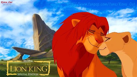 Simba Nala Love At Pride Rock Hd Wallpaper The Lion King Wallpaper 32325441 Fanpop