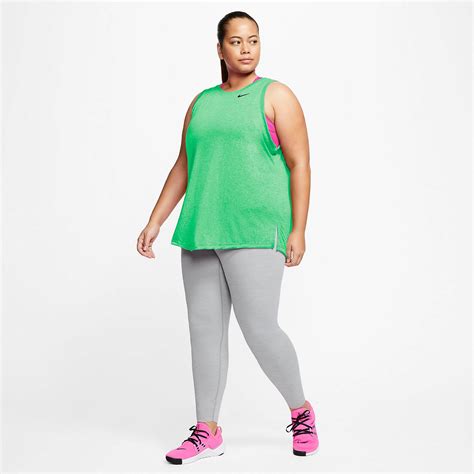 Nike Womens Plus Size Dri Fit Essential Swoosh Training Tank Top Academy