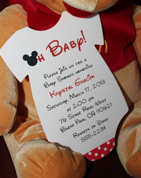 Pick out the best mickey mouse baby shower invitations from our wide variety of printable templates you can freely customize to match any party theme. Free Printable Baby Mickey Mouse Invitation