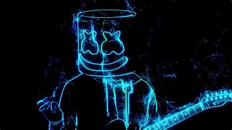 Man kneeling outdoors, marshmello wearing red hoodie, face, person. Marshmello Neon Wallpapers - Wallpaper Cave