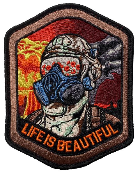 Life Is Beautiful Embroidered Morale Patch F Bomb Morale Gear