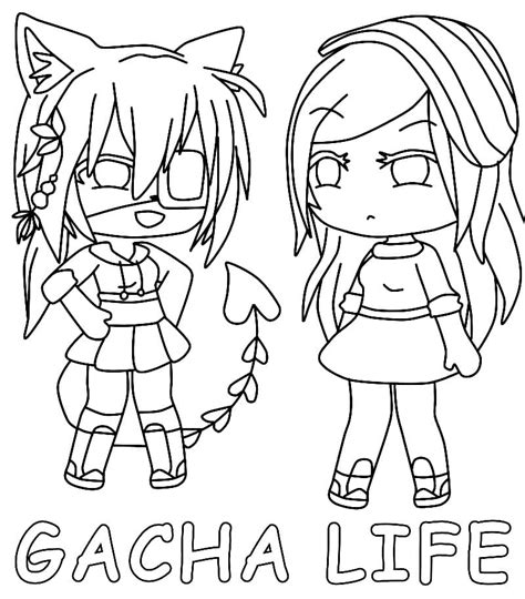 Gacha Life 27 Coloring Page Free Printable Coloring Pages For Kids