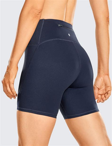 Crz Yoga Women S Naked Feeling High Waisted Biker Shorts Tummy Control