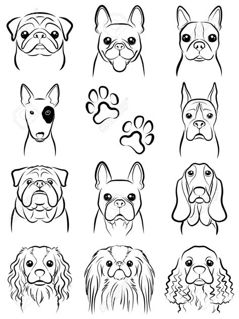 Dog Line Drawing Royalty Free Cliparts Vectors And Stock