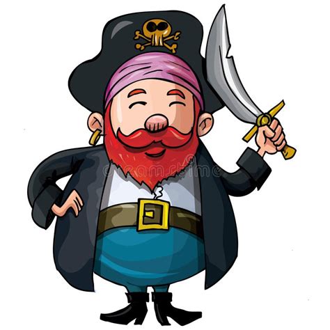 Cartoon Pirate Octopus Stock Vector Illustration Of Sword 36211622