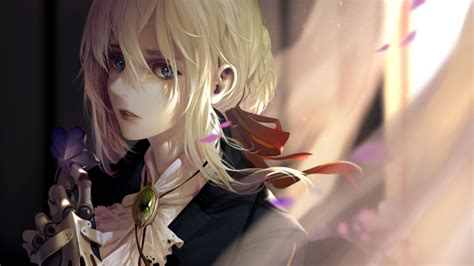 Wallpaper Violet Evergarden Anime Mata Biru 1920x1080 Mxdp1