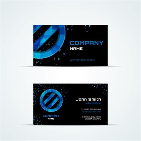 An independent licensee of the blue cross and blue shield association Free Vector | Business card template with blue sign. visit ...