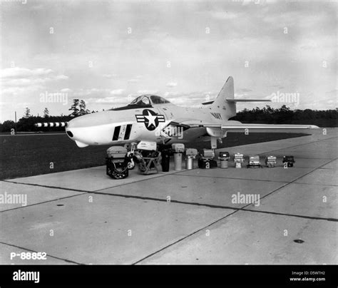 Grumman F9f 8p Cougar Kameras Stockfotografie Alamy