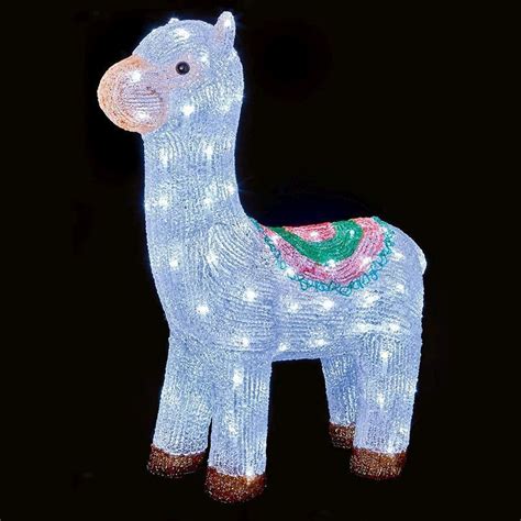 Buy 80 Led White Outdoor Acrylic Llama Christmas Decoration Mains 5m
