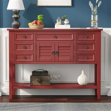 45 Console Table With Drawers Farmhouse Entryway Tables Buffet