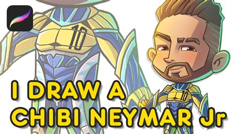 How I Draw Chibi Neymar Jr Fortnite Skin 1minute Shorts Youtube