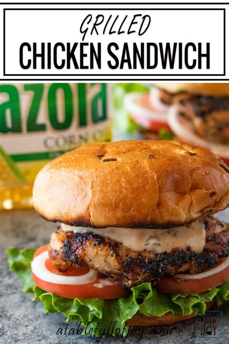 —david ross, spokane valley, washington you can make a healthy chicken salad. Grilled Chicken Sandwich Recipe • A Table Full Of Joy