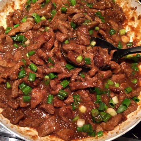 Mongolian foods are simple and full of variety of meat. Authentic Mongolian Beef Copycat Recipe Like PF Chang's ...