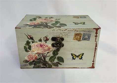 Vintage Inspired Floral Keepsake Box Keepsake Boxes Decorative Boxes