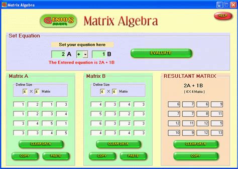 Select the matrix size entering data into the matrix multiplication calculator. Matrix Algebra - Matrix multiplication - High School ...