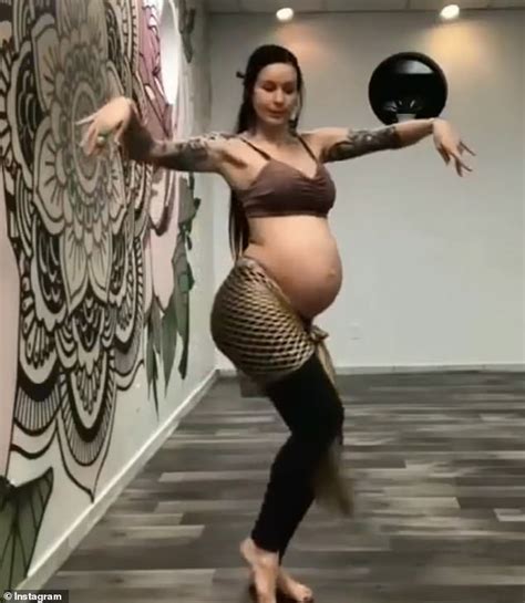 Pregnant Belly Dancer Shares Hypnotic Video Of Herself Rolling Her Bump